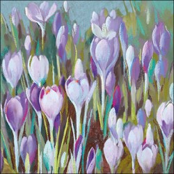 Ambiente - papieren lunch servetten - Crocus - Lente - Bloemen