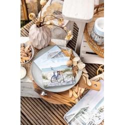 1 Pakje papieren lunch servetten - Bike at the beach - Ambiente