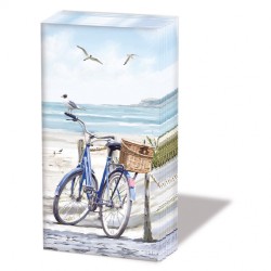 1 Pakje papieren zakdoeken - Bike at the beach - Ambiente