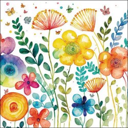 1 pack paper lunch napkins - Vibrant spring white - Ambiente