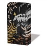 1 Pakje papieren zakdoeken - Luxury Leaves Black - Ambiente