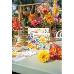 1 pack paper lunch napkins - Vibrant spring white - Ambiente