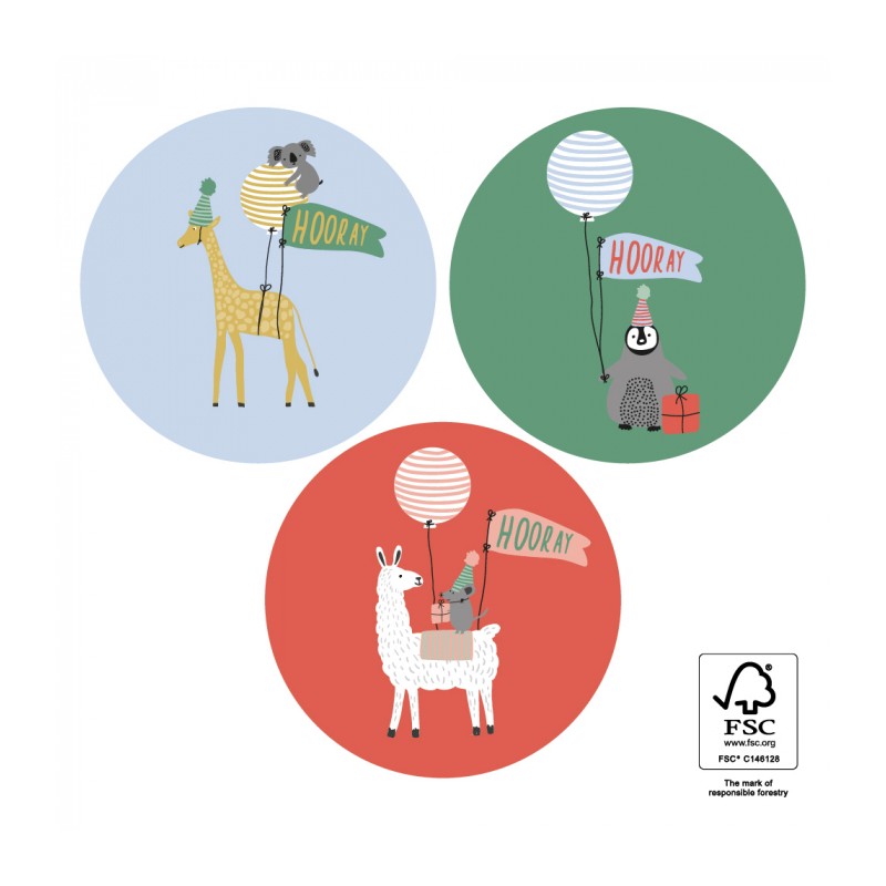 Sluitsticker - Sticker giraffe koala pinguïn lama muizen Sluitsticker - Sticker giraffe koala pinguïn lama muizen