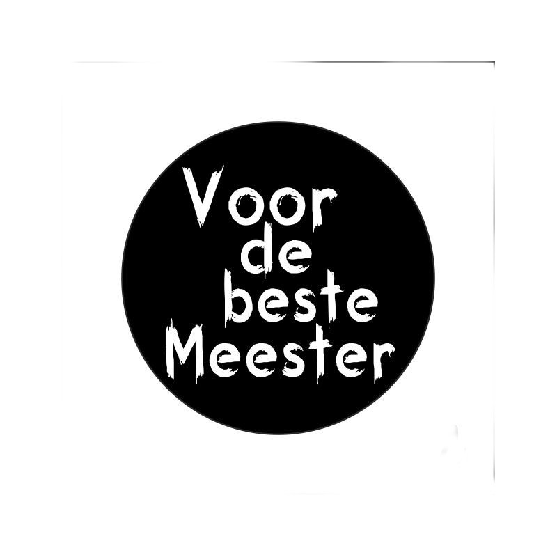 Stickers - Zwart Wit - Beste meester / Schooljaar - 12 stickers Stickers - Zwart Wit - Beste meester / Schooljaar - 12 stickers