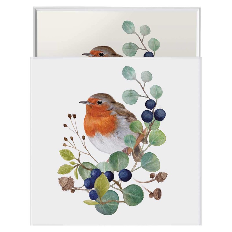 papieren lunch servetten - Oiseau sur Branche - PPD - Vogel - Roodborstje - decoratie box servetten papieren lunch servetten - Oiseau sur Branche - PPD - Vogel - Roodborstje - decoratie box servetten