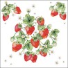 papieren lunch servetten - Bunch of strawberries - Ambiente - Aardbeien