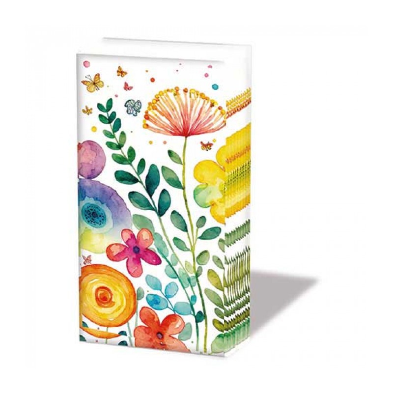 1 pack paper handkerchiefs - Vibrant spring white - Ambiente 1 pack paper handkerchiefs - Vibrant spring white - Ambiente