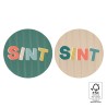 Stickers Duo - Sinterklaas - Sint Letters Goud -10 stickers