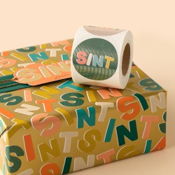 Stickers Duo - Sinterklaas - Sint Letters Goud -10 stickers