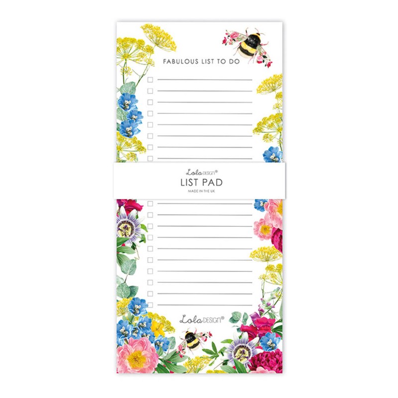 Notepad - Magnetic - Bee - 10x21 cm Notepad - Magnetic - Bee - 10x21 cm