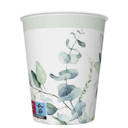 Papieren bekers - Eucaliptus Twigs - Daisy