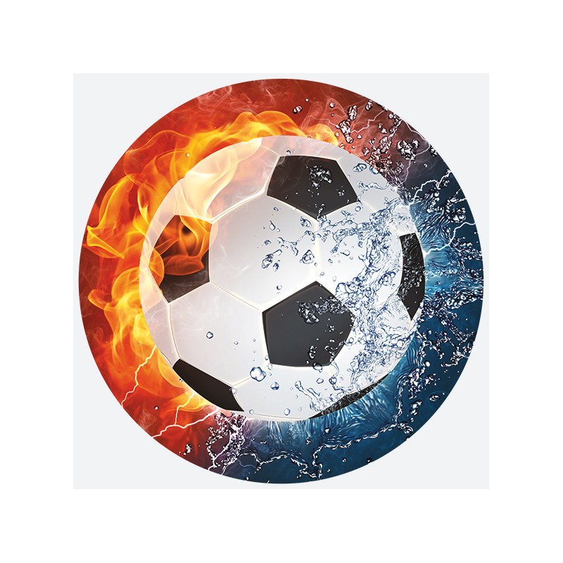 18 cm Papieren bordjes - Football on Fire & Water - Daisy 18 cm Papieren bordjes - Football on Fire & Water - Daisy