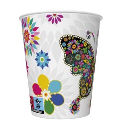 Paper cups - Stained Glass Butterfly