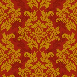 Maki - paper lunch napkins - Red & gold Wallpaper