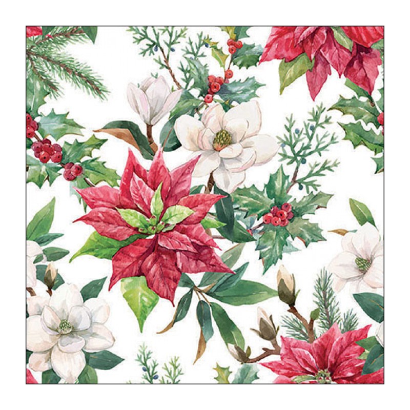 papieren lunch servetten - Christmas florals - Ambiente - Kerst - Winter papieren lunch servetten - Christmas florals - Ambiente - Kerst - Winter