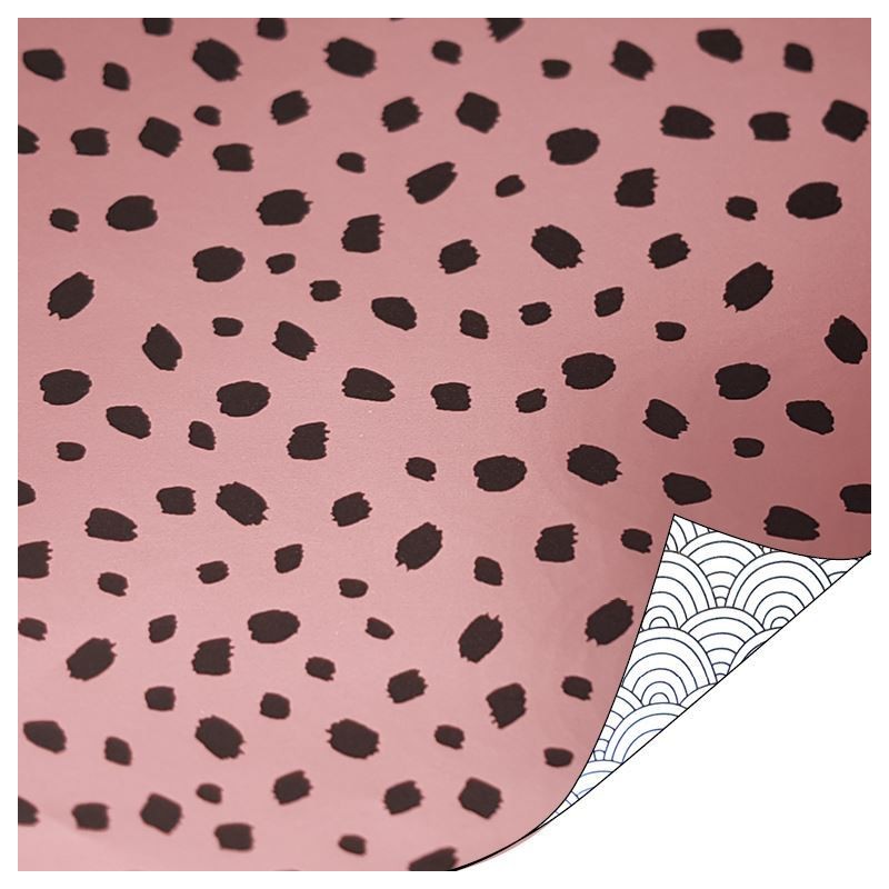 Wrapping Paper 30 cm - 101 Dots pink / Ocean Waves