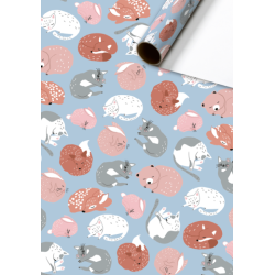 Stewo - Cadeaupapier 70 cm - Okko - Dieren-Geboorte-Poezen-Vossen-Beren-www-geschenkenlaantje-nl