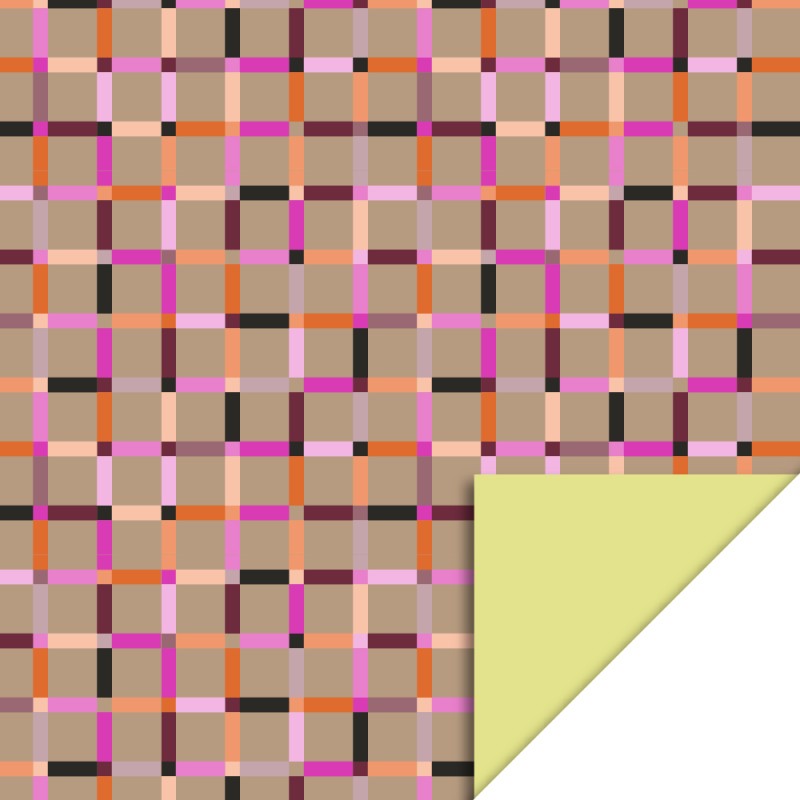 HOP - Wrapping Paper 70cm wide - Art Taupe - Yellow HOP - Wrapping Paper 70cm wide - Art Taupe - Yellow