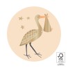 HOP - Cadeaustickers - Baby Joy Gold - Peach