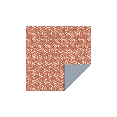 Cadeaupapier - Flowers Liberty Faded Red - Ice Blue - 70x300cm