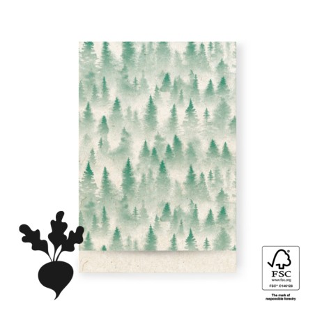 HOP - Cadeauzakje 17x25 cm - X-mas - Winter Forest - Kerst