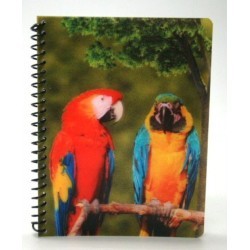 3D Notebook - Parrot - 13x17cm