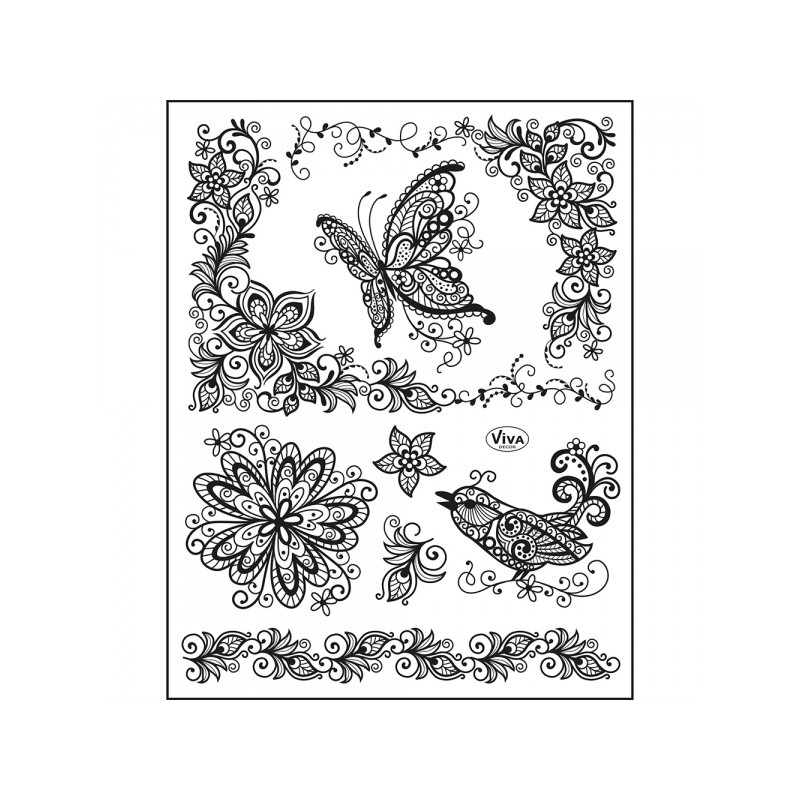 Viva Decor - Clear Stamp - Scribble Butterfly Viva Decor - Clear Stamp - Scribble Butterfly