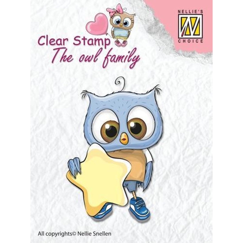 Nellie Snellen - Clear Stamp - The owl family - Star Nellie Snellen - Clear Stamp - The owl family - Star