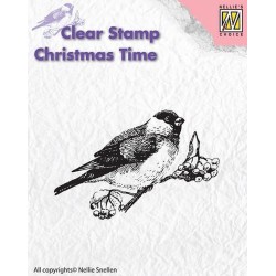 Nellie Snellen - Clear Stamp - Christmas Time - Bird
