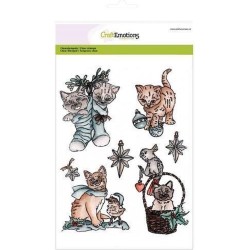 Clearstamp - CraftEmotions - Christmas pets 2