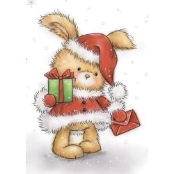 Clear Stamps - Wild Rose Studio - Christmas Bunny