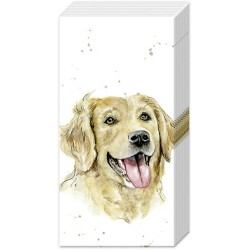6 pakjes Papieren Zakdoeken - Farmfriends 'Dog' - IHR