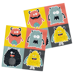 Lunch servetten - Monster Bash