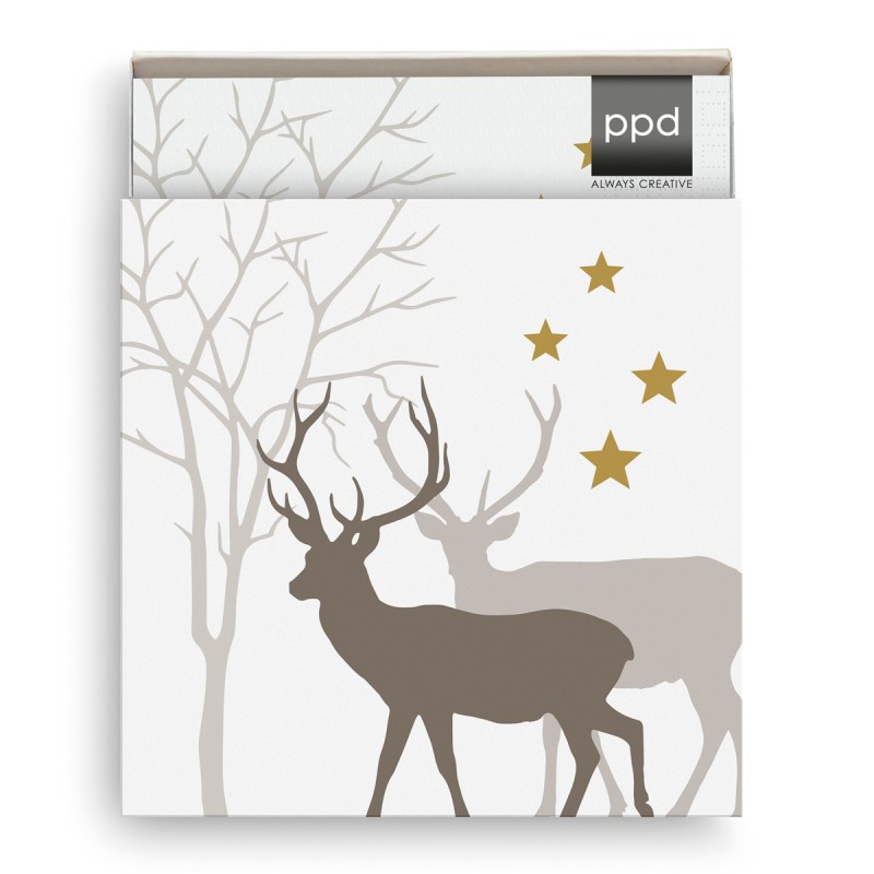 PPD - Decorative box lunch napkins - Winter Deers PPD - Decorative box lunch napkins - Winter Deers