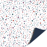 Kassaplan - Cadeaupapier 50 cm - Confetti Feest Denim AZ Donkerblauw