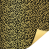 Kassaplan - Cadeaupapier 50 cm - Minidots Zwart/Goud AZ goud