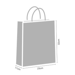 5 Cadeautassen - Kerst - Zwart - Goud - A4