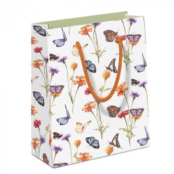 Gift bag - Butterfly garden white