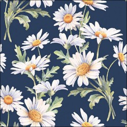 Lunch servetten - Beautiful daisies blue