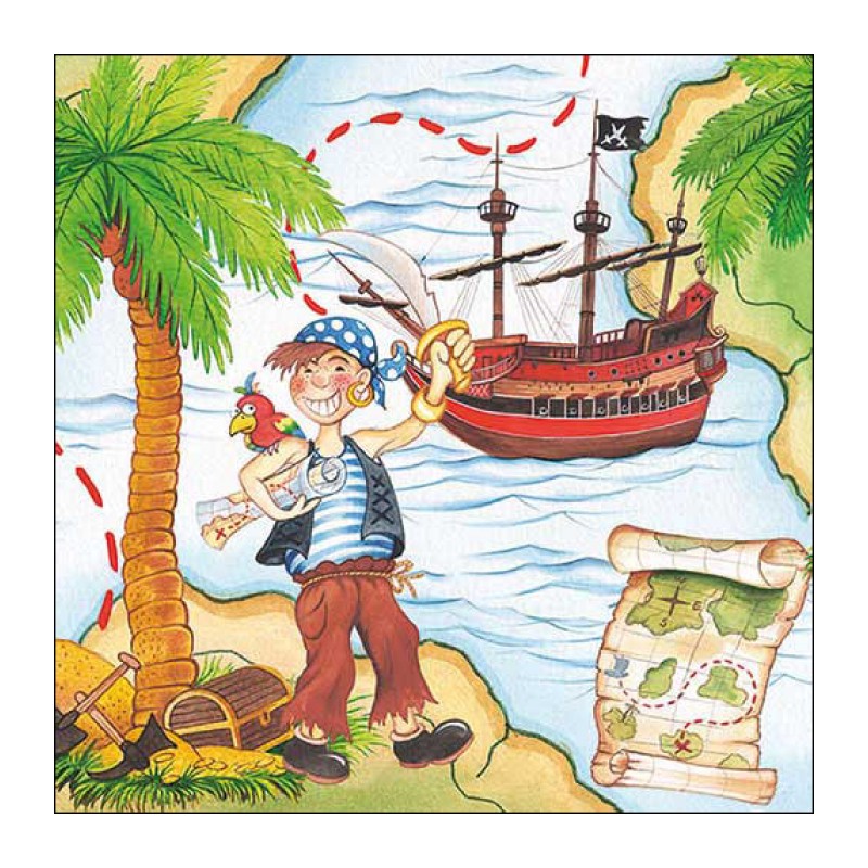 Ambiente - Lunch Napkins - Pirate Ambiente - Lunch Napkins - Pirate