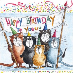 Ambiente - Lunch servetten - Cats birthday
