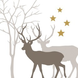 PPD - Decorative box lunch napkins - Winter Deers