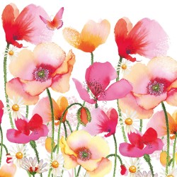 PPD - Lunch servetten - Aquarell Poppies & Daisies