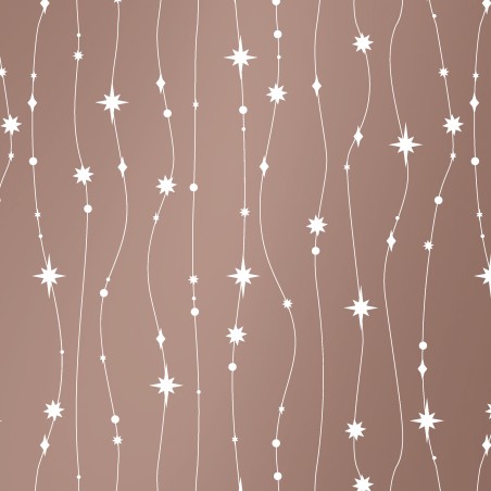wrapping paper 30cm wide - Stars are falling rosegold