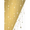 cadeaupapier 30cm breed - Stars are falling - Gold - White - Kerst