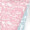 Wrapping Paper 30 cm - 175 m - Baby Chalkboard Pink Blue
