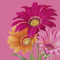 IHR - Lunch servetten - Joyful Gerbera Pink