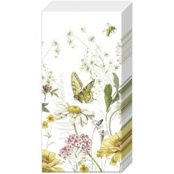 IHR - Zakdoeken - Wildflower and Butterfly