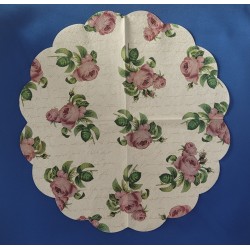 Round napkin - Roses - PAW