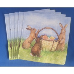 Ambiente - Lunch Napkin - Easter Bunny - 23310445